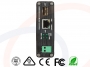 Widok panelu przedniego Media konwerter Gigabit Ethernet z zasilaniem PoE+ 30W 48V (Power over Ethernet) z portem optycznym - RF-MK-INDU-GE-SFP-POE+-12V/48V