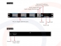 Widok i opis paneli przedniego i tylnego Switch optyczny Gigabit Ethernet zasilanie PoE zarządzalny 24 porty RJ45 FE,2x RJ45 1G, 2x SFP - RF-SW24xRJ45-2x1Gb-2xSFP-7524GE-POE-A1-UTP